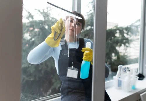 Nettoyage de vitres intérieures et extérieures à Cours-de-Pile